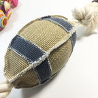 Durable Linen Cotton Rope Dog Toy For Rugby Training - Bite Resistant
